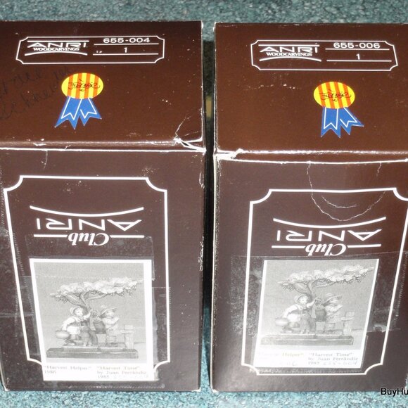 ANRI Ferrandiz CLUB MEMBERS ONLY "Harvest Time", "Harvest Helper" & Grapevine - Picture 2 of 12